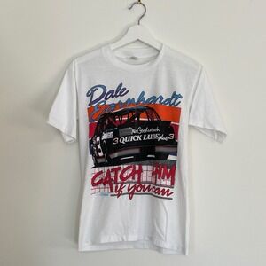 Vintage Dale Earnhardt Catch Him If You Can NASCAR Racing Shirt Small USA Made